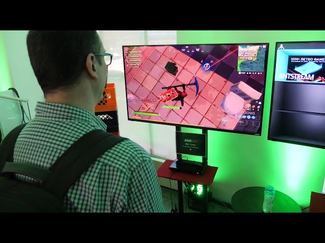 Fortnite gameplay on the Atari VCS at D-CAVE