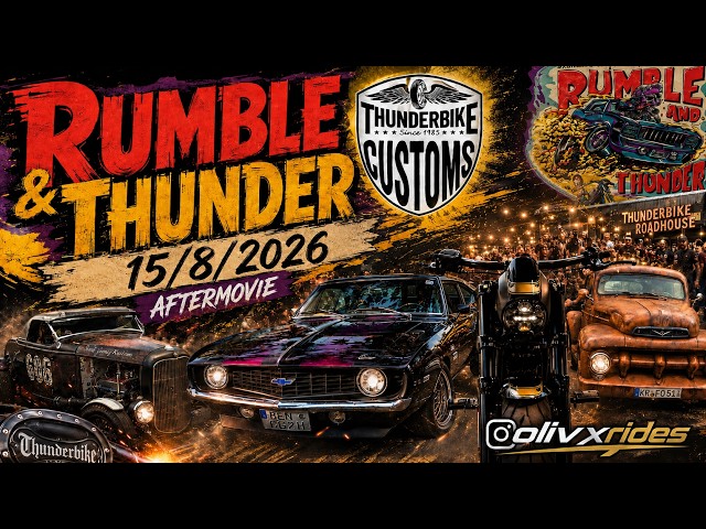 Thunderbike Rumble&Thunder 2026 🔥 Bikes, American Cars, V8 - Aftermovie