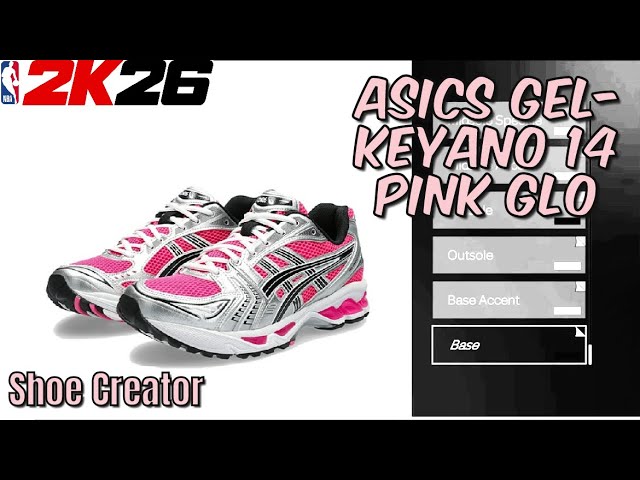 How To MAKE Asics Gel-Keyano 14 "Pink Glo" In NBA 2K26 - Shoe Creator