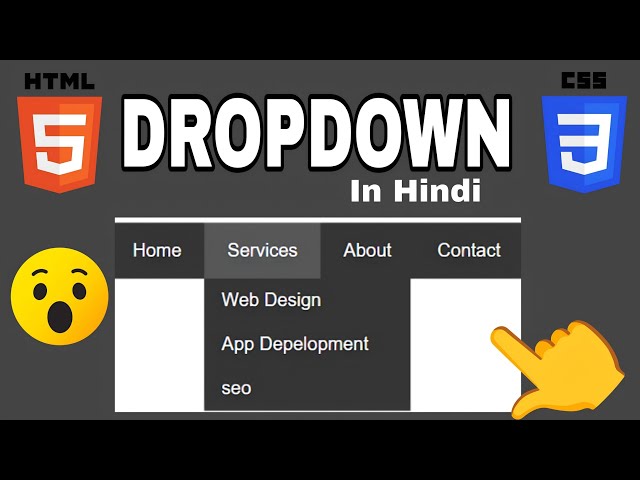 Creating a Dropdown Menu using HTML & CSS #coding #indiancoder #indiaciding #dropdownlist 