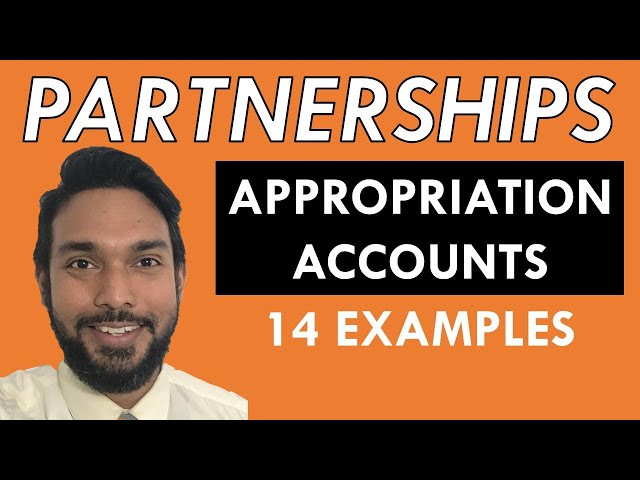 Partnerships | Appropriation accounts | 14 worked examples | CSEC PoA