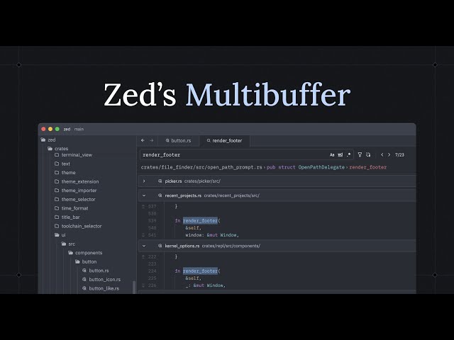 5 ways to speed up your coding workflow with Zed's multibuffers