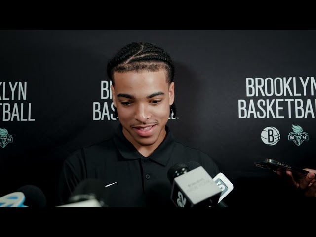 Nets Rookies Mikel Brown Jr., Joshua Jefferson & Tyler Bilodeau + GM Sean Marks | Media Availability
