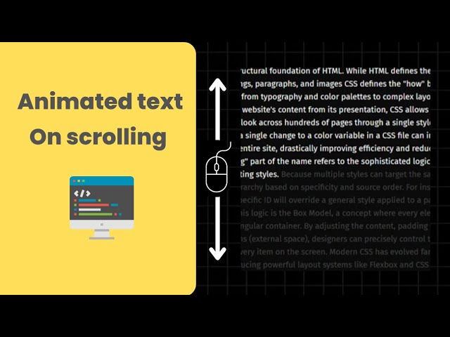 Smooth Scroll Text Animation | Frontend UI Trick