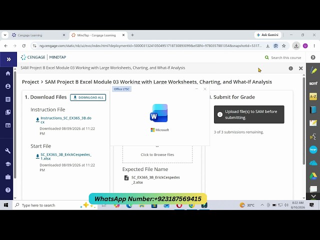 Shelly Cashman Excel 365 | Module 3: SAM Project B | Book Cloud
