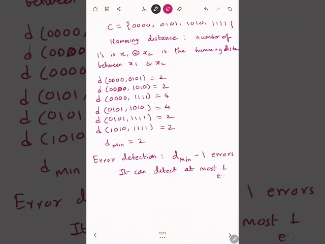 Maximum number of errors that can be detected and corrected.