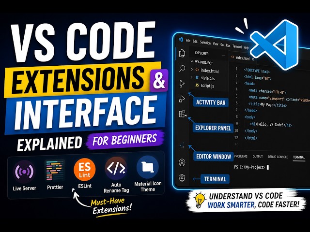 Essential VS Code Extensions + Complete Interface Tour