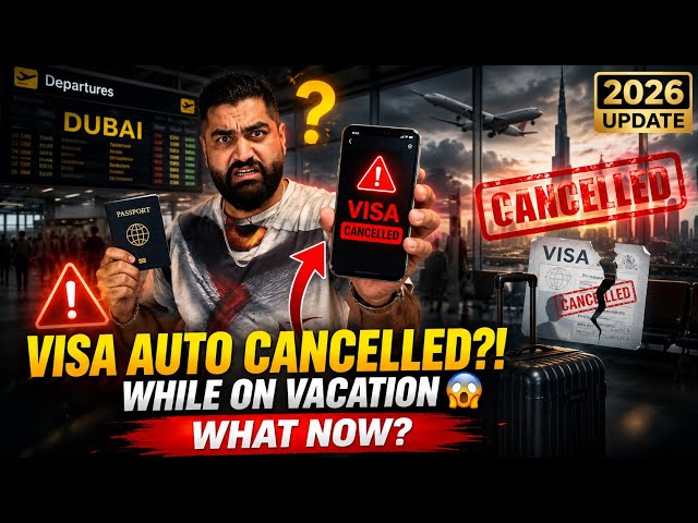 🇦🇪 My UAE Visa Was AUTO CANCELLED While I Was on Vacation! 😱 What Happens Now?