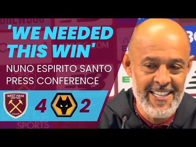 West Ham 4-2 Wolves | Nuno Espírito Santo FULL Post-Match Press Conference