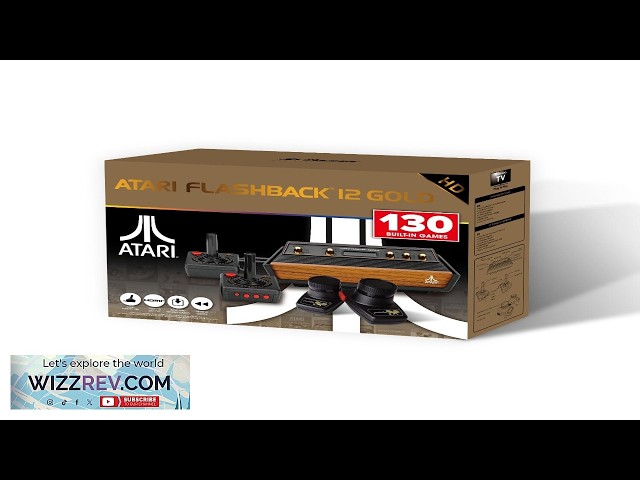 Atari Flashback 12 Gold Retro Game Console Built in 130 Classic Games Two