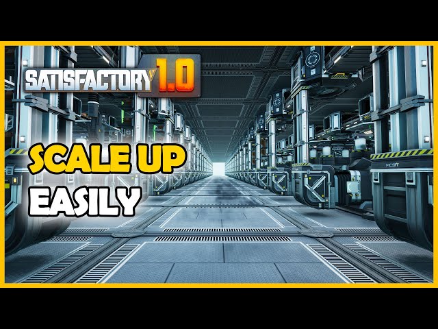 Easiest SCALEABLE modular factory pattern - Satisfactory 1.0 Tips & Tricks