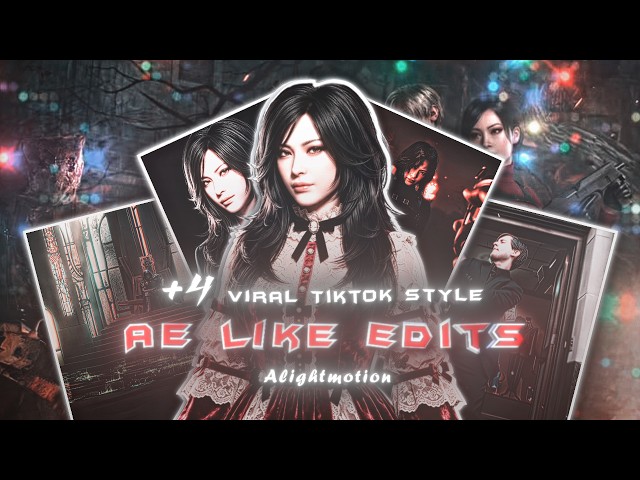💀 4 INSANE Trending Presets for Alight Motion | XML + Materials 😝 | #anime #alightmotion