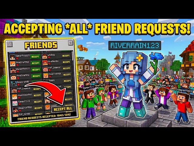 Accepting *ALL* Friend Requests On Minecraft Java!