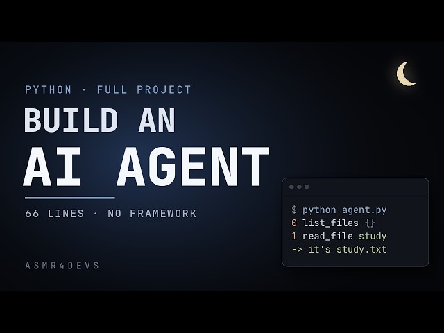 Code an AI Agent While You Sleep · Python ASMR (32 min)