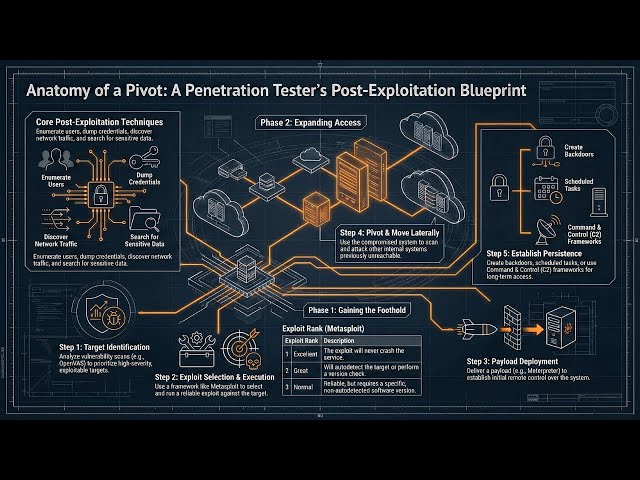 Post-Exploitation Explained: How Hackers Move Inside a Network After the First Breach