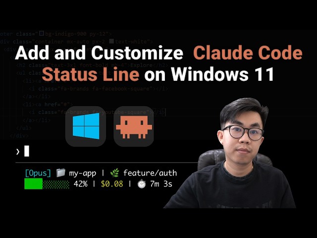How to Add a Custom Status Line in Claude Code on Windows 11 (Project-Level Setup)