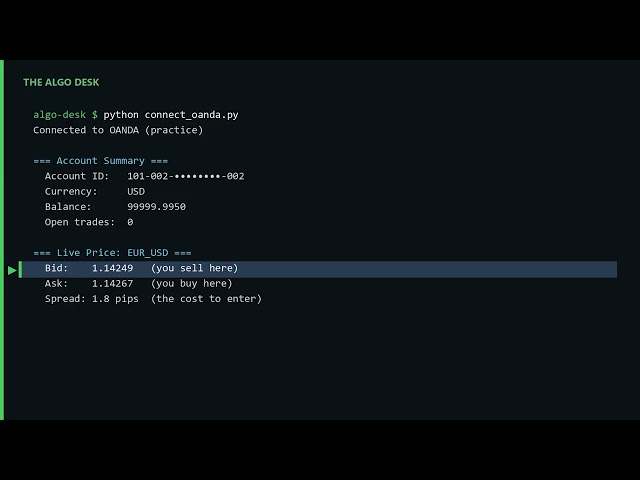 Connect Python to OANDA and Place Real Trades (Full Beginner Tutorial)
