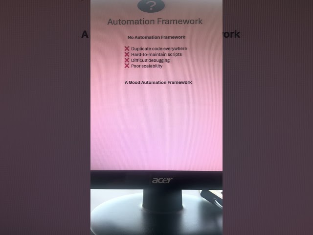 What Is an Automation Framework? 🚀 Playwright Testing Explained in 60 Seconds #Shorts