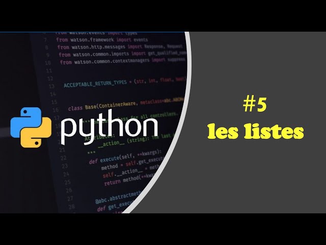 comprendre python #5 : les listes / فهم بايثون بالدارجة :القوائم