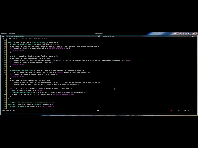 Learning Vulkan creating vulkan physical device and queue families C graphics programming  1.5