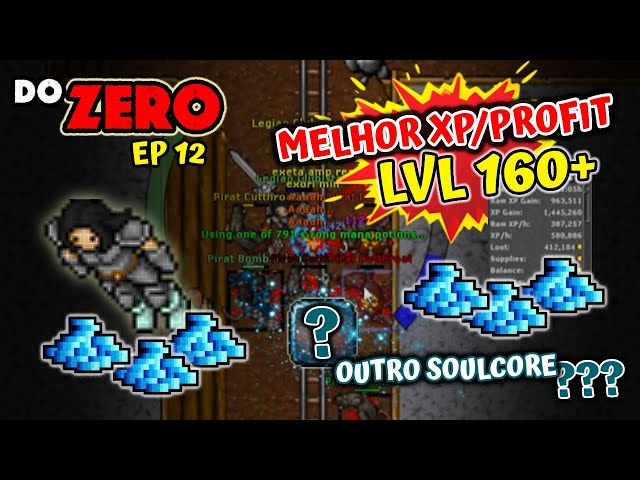 EK DO ZERO – TIBIA – EP 12 – Level 157 ao 176 | HUNT DOS PIRATS É ABSURDA! 💰 OUTRO SOULCORE?