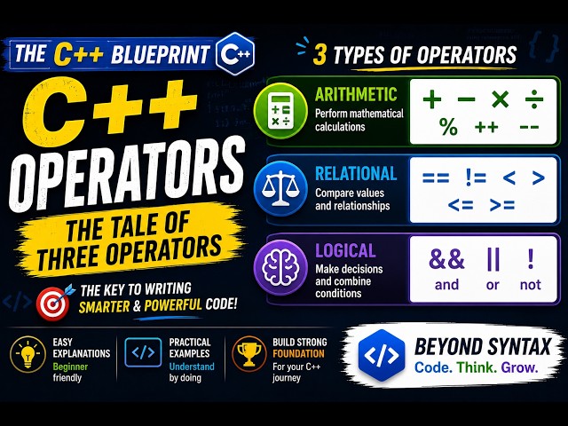 Operators in C++ Explained | The Tale of Three Operators