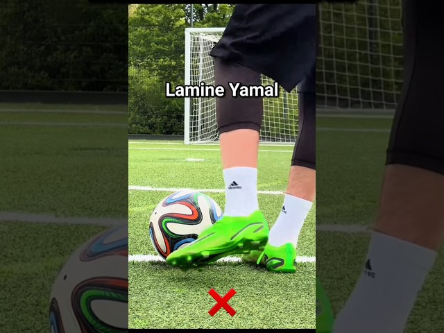How to Shoot Like Lamine Yamal ⚡ Football Technique Tutorial #shorts