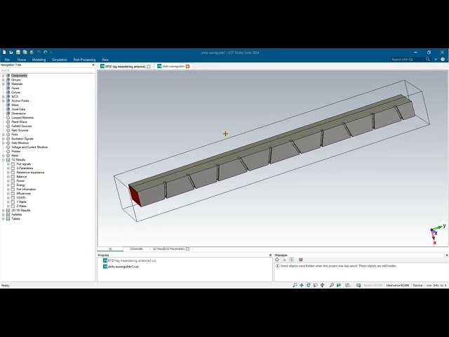 5.2ghz slotted waveguide antenna design results in cst