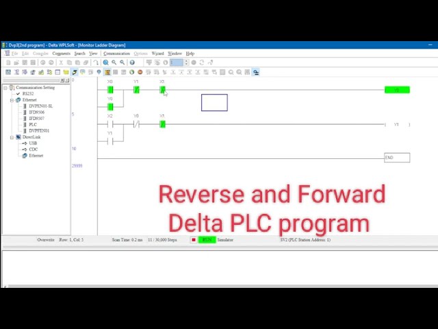 delta plc program wplsoft 2.46 reverse forward programming