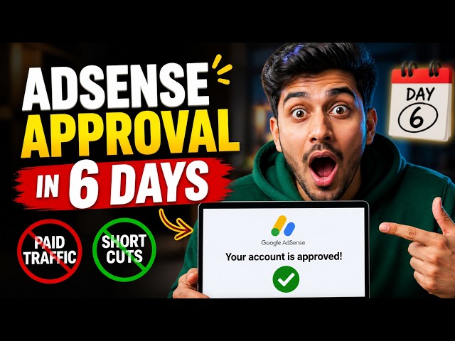 AdSense Approval in 6 Days Without Paid Traffic or Shortcuts