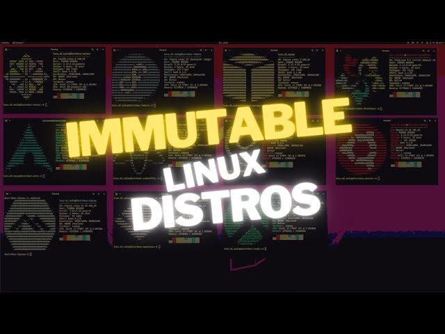 TOP 5 IMMUTABLE/REPRODUCIBLE LINUX DISTROS