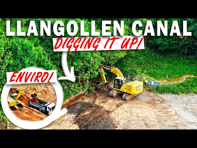 Land Drain PROBLEM! MODIFICATION Made! Enviro Skips Are Back COLLECTING SAND Llangollen BREACH