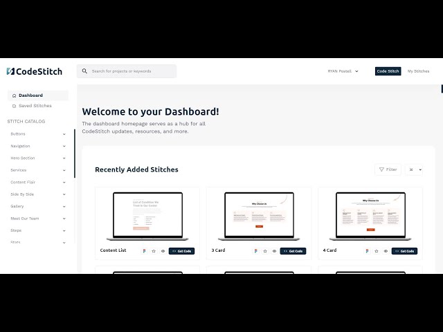CodeStitch Overview: An HTML and CSS Only Component Library - No Frameworks!