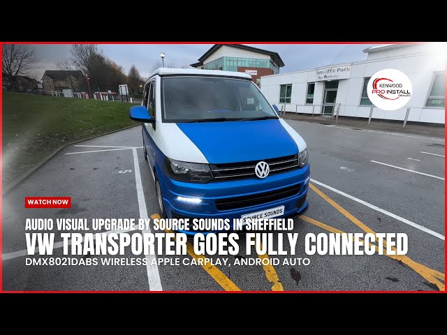 VW T5.1 Transporter Goes Fully Connected Wireless CarPlay KENWOOD #vw #van #carplay #caraudio