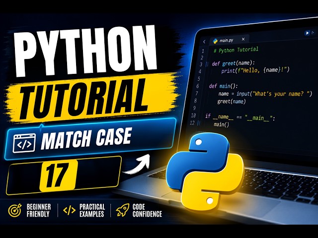 Python Tutorial #18 | Match Statement in Python Explained | MATCH CASE IN PYTHON |@PythonWithHarsh