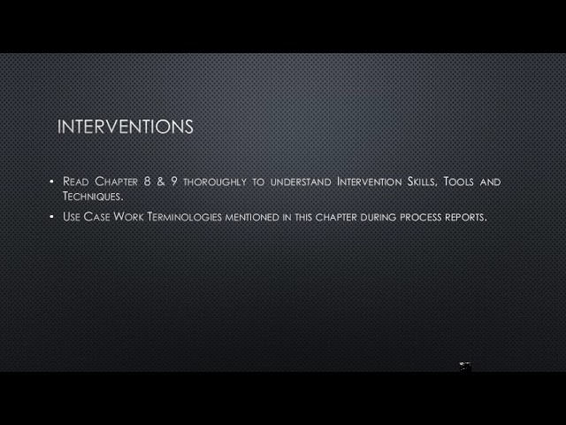 Social Case Work Report Guidelines