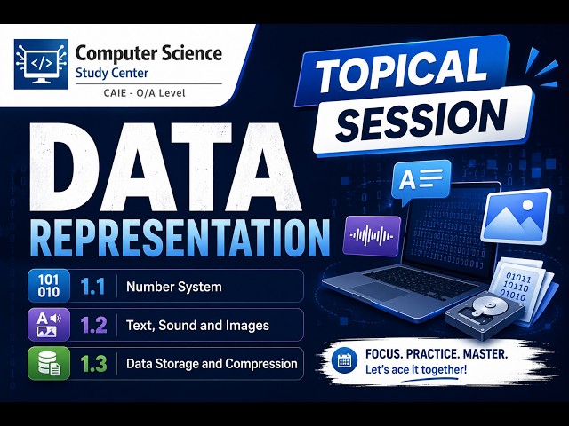 CAIE OLevel/IGCSE Computer Science | Chapter 1: Data Representation | Topical Session | #topicals