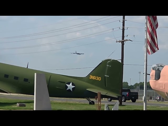 Watching a B-52H Shoot touch and Go's at Barksdale AFB La.  (Bossier City La)