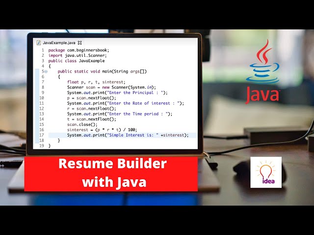 Resume Builder With Java | Java Project