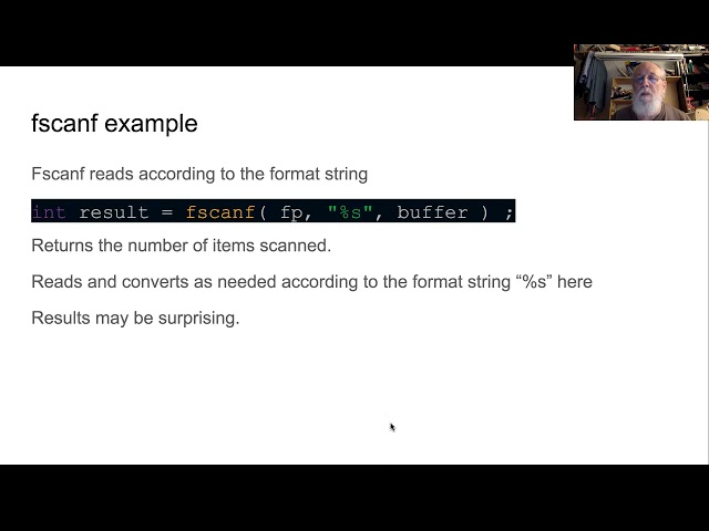 Introduction to using fscanf( ) to read text