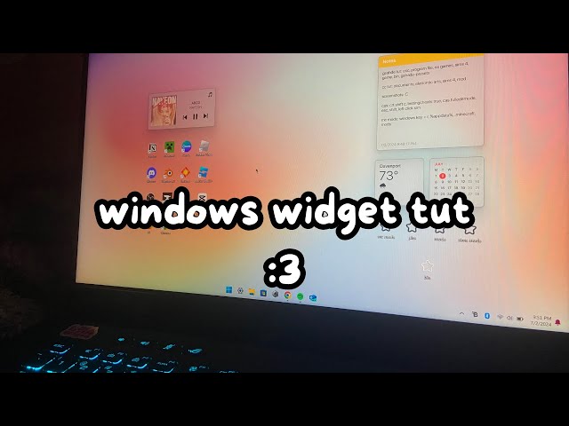 windows widget tutorial ♡ (check description)