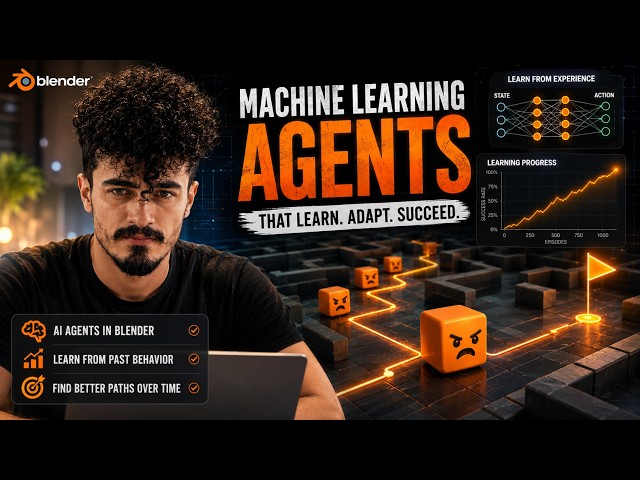 Ai Agents Learn Over Time in Blender - CubeLand-S1E1