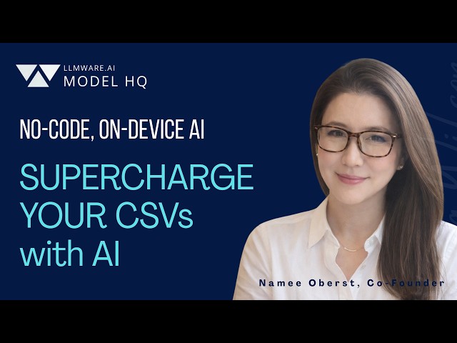Stop Struggling with CSVs 🚀 Filter, Analyze & Use AI Like a Data Scientist (No Code!) with Model HQ