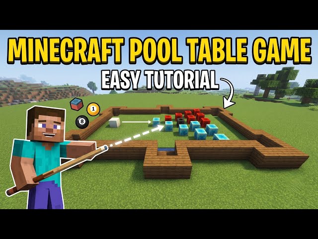 How to Build a Sulfur Pool Table Game in Minecraft Java Edition