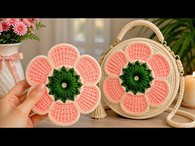 Crochet Flower Bag Tutorial | Elegant and Stylish Handmade Design 🌸