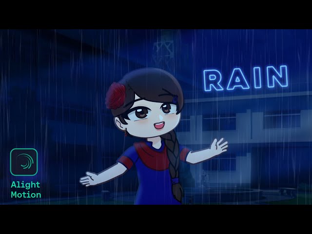Secret way to Animate Rain in Alight Motion, no lag :D