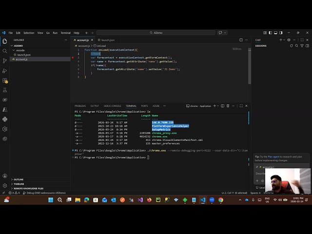 Debug Dataverse(D365) JavaScript Using VS Code