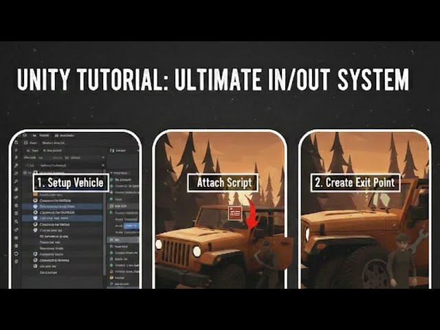 Unity FPS Vehicle Enter/Exit System Tutorial (C# Script Included)