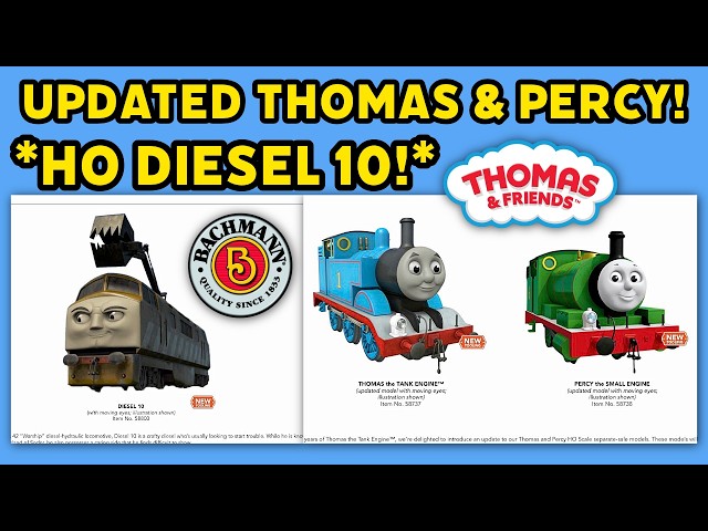 *NEW* Bachmann DIESEL 10 + UPDATED HO Scale Thomas & Percy | Thomas and Friends 2026
