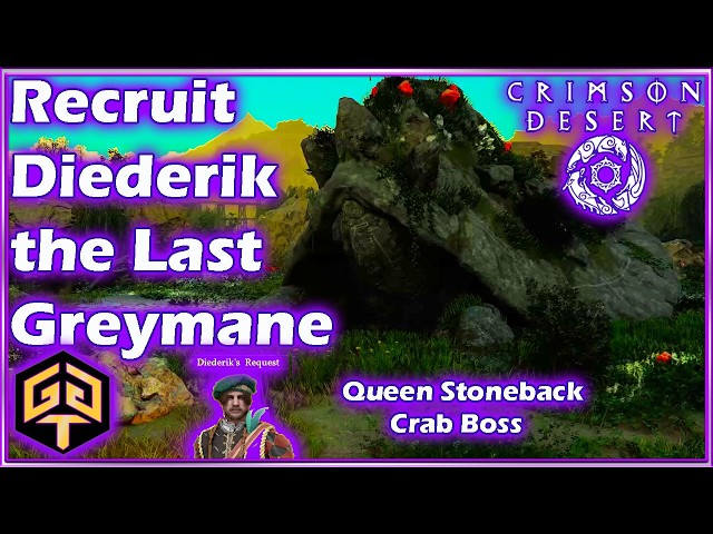 Crimson Desert Recruit Diederik Last Greymane Faction Quests Red Fox Trading Post Stone Crab Boss
